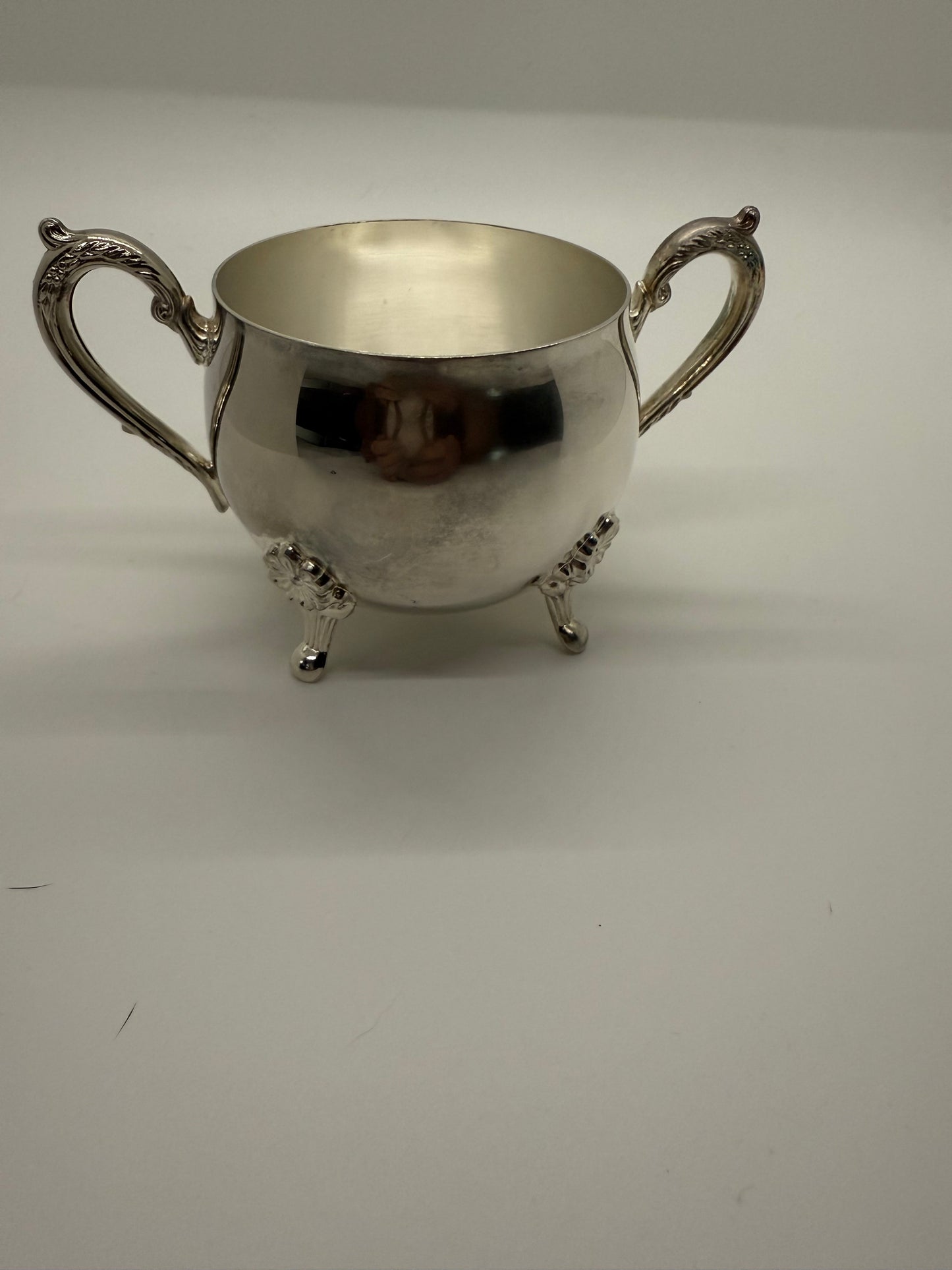 Sterling Silver Creamer and Sugar Dish