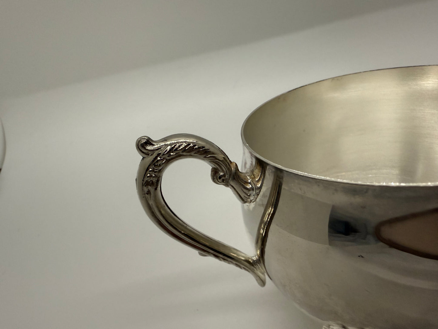 Sterling Silver Creamer and Sugar Dish